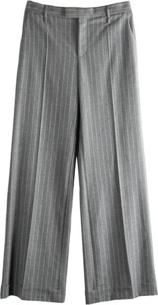 Brunello Cucinelli Broek met krijtstreep - Grijs