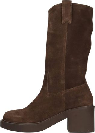 Emanuelle Vee Schoenen, Dames, Bruin, 40 EU, Leer, Emanuelle Vee Laarzen