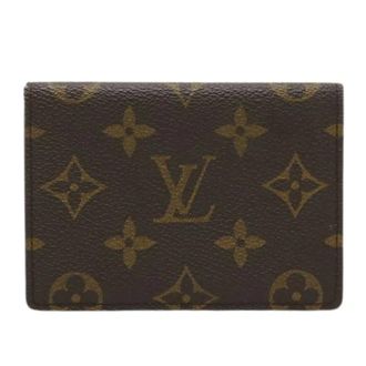 Louis Vuitton Pre-owned Wallets, female, Brown, Size: ONE SIZE Pre-owned Travel Pass Case