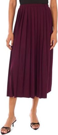 Ted Baker Pleated Midi Skirt in Wine at Nordstrom Rack, Size X-Small