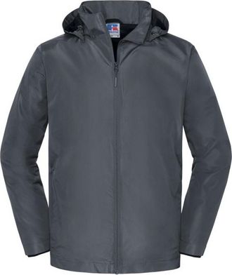 Russell Athletic Collection Mens Essential Weatherproof Shell Jacket (Iron Grey) - Size X-Large