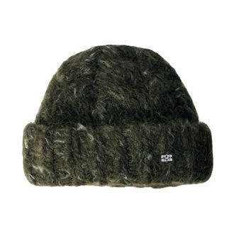 Ganni Berretto XXL lavorato a maglia a trecce - - Accessories - Donna - Verde - ONE SIZE