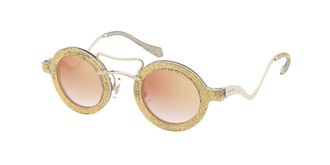 Miu Miu MU02VS 155AD2 Womens Sunglasses Gold Size 39