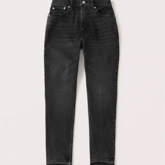 Abercrombie & Fitch Womens Curve Love High Rise Skinny Jeans In Black