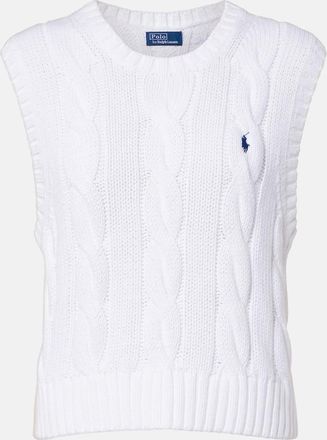 Polo Ralph Lauren Logo cable-knit cotton sweater vest