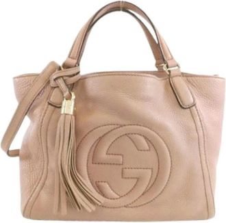 Gucci Pre-owned Handbags, female, Pink, Size: ONE SIZE Pre-owned Vintage Handbag