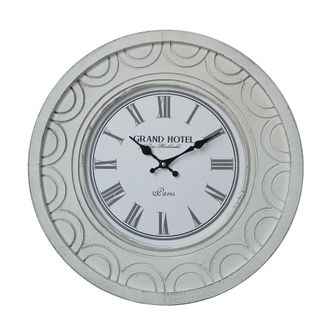 Mobili Rebecca Mobili Rebecca - Rebecca Mobili Reloj De Pared Grande Relojes Shabby Mdf Blanco Para Cocina Sal&oacute;n