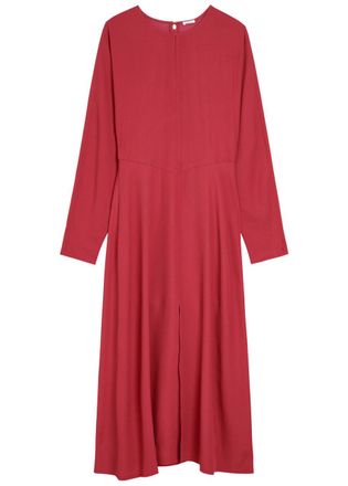 Joseph Hills Cut-out Crepe Midi Dress - Dark Pink - 44 (UK16 / XL)