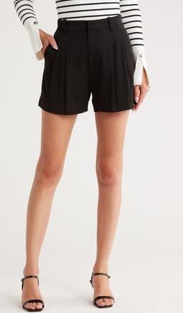 A.L.C. Charles Pleated High Waist Shorts in Black at Nordstrom Rack, Size 10