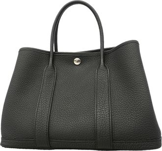 Herm&egrave;s Black Negonda Leather Tote Bag (Pre-Owned)