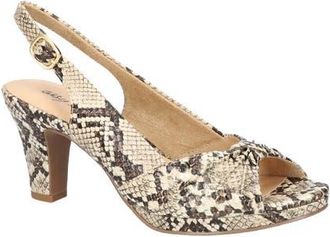 Easy Street Saturn Slingback Sandal in Taupe Snake at Nordstrom, Size 6.5