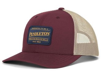 Pendleton Classic Patch Trucker Baseball Caps Maroon, Polyester