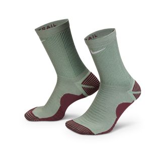 Nike Unisex Trail Running Crew Socks (1 Pair) in Grey | HF0854-300