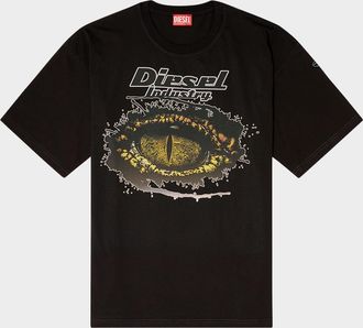 Diesel Mens T-Boxt-T25 Crocodile Eye T-Shirt