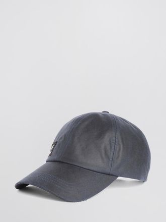 A.P.C. A. P.C. Cappello da baseball x Barbour in cotone cerato con logo ricamato