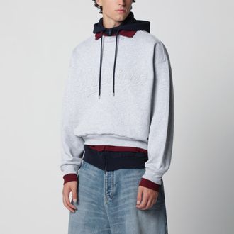 Balenciaga Layered gray hoodie