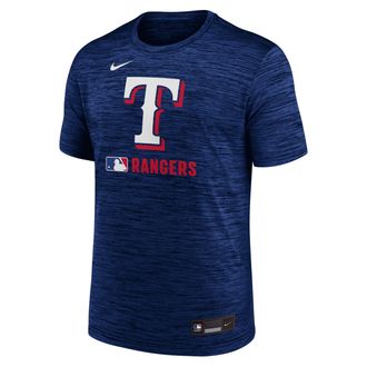 Nike Texas Rangers Authentic Collection Velocity Nike Mens Dri-FIT MLB T-Shirt in Blue | 02ER47XTER-WLZ