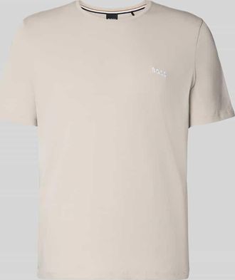 HUGO BOSS Regular Fit T-Shirt aus Baumwoll-Mix in Mittelgrau, Gr&ouml;&szlig;e XXL