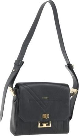 Givenchy Pre-owned Leren Schoudertas - Dames - Vintage Schoudertas - Zwart - ONE Size - Leer - Vintage