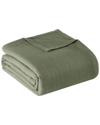 Frye Cotton Woven Olive Blanket