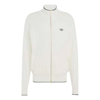 adidas Giacca Firebird Cable Knit - - Sport - Uomo - Bianco - XL