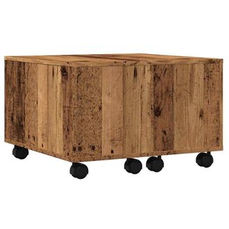 vidaXL Vidaxl - Mesa De Centro Madera De Ingenier&iacute;a Envejecida 60x60x38 Cm