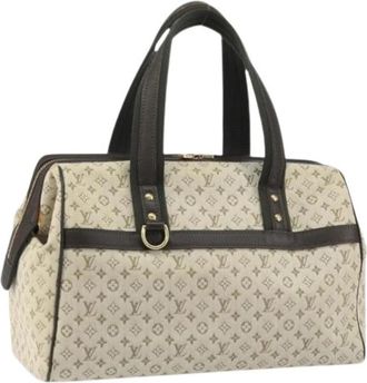 Louis Vuitton Pre-owned Vintage Monogram Mini Canvas Handtas - Dames - Vintage Handtas - Beige - ONE Size - Leer - Vintage