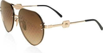 H&eacute;st Gouden Zonnebril Stijlvol Model - Dames - Zonnebrillen - Geel - ONE Size - Accessoires