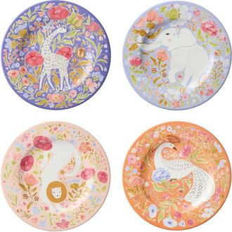 Certified International Menagerie Set Of 4 Salad Plates
