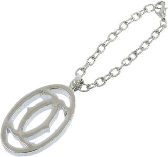 Cartier Pre-owned Accessories, female, Gray, Size: ONE SIZE Pre-owned Vintage Fabric Key-holder