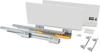 Emuca Caj&oacute;n Exterior Concept 30kg De Altura 185mm, Profundidad 350mm, Acero, Pintado Blanco - Emuca