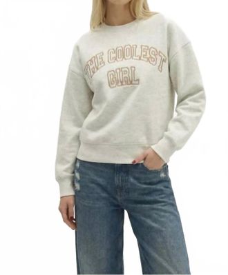 BERENICE The Coolest Girl Sweatshirt In Light Heather Gray