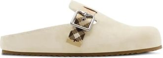 Burberry Suede Urchin Mules - Womens - Calf Suede/Polyester Microfiber/Polyamide/Thermoplastic Polyurethane (TPU)