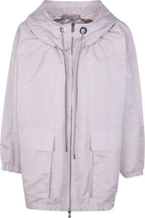D.exterior D. EXTERIOR Taffeta Hooded Oversized Jacket