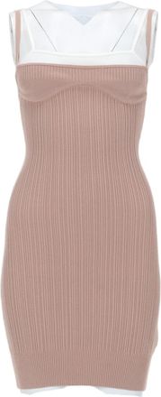 Diesel M-Zandra Layered Ribbed Tank Mini Dress