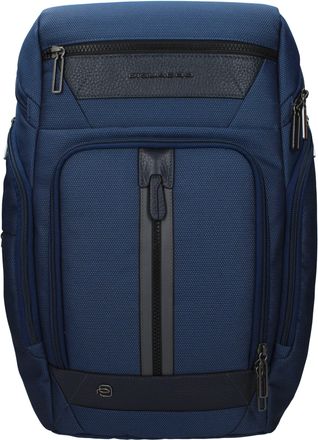 Piquadro Blue Fabric Mens Backpack