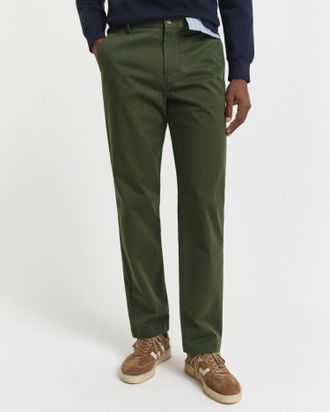 GANT Men Regular Fit Super Comfort Chinos (29/32) COUNTRY GREEN