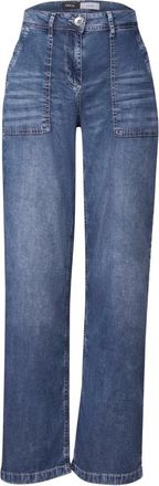 Cecil Dames, Jeans, Blauw, Maat: W34 L30 Denim