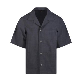 Santaniello Short Sleeve Shirts, male, Gray, Size: XL 95F Gr.medio Shirt Jacket