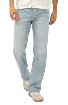 Silver Jeans Co Zac Relaxed Fit Straight Leg Jeans in Laguna at Nordstrom, Size 30 X 30
