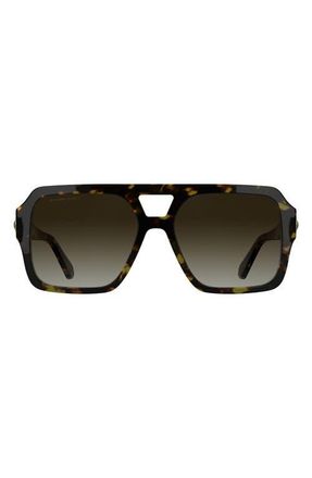 Kendra Scott Elisa 57mm Gradient Aviator Sunglasses in Tokyo Tortoise at Nordstrom