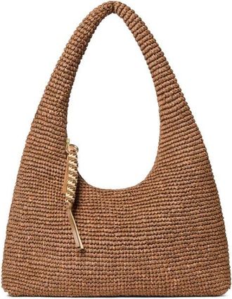 Loeffler Randall Willow Woven Raffia Hobo Bag in Brown at Nordstrom