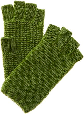 Portolano Stitched Cashmere Fingerless Gloves
