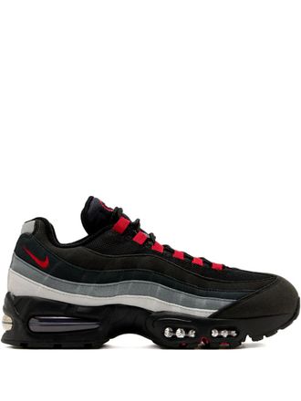 Nike Air Max 95 sneakers - men - Leather/Other fibres/Rubber - 10.5 - Black