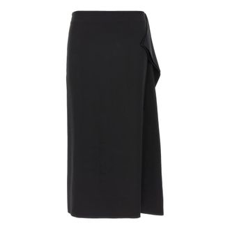 Sportmax Dames, Rokken, Zwart, Maat: S Katoen