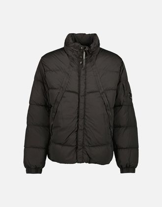 C.P. Company Mens Nycra-R Down Lens Jacket - Black - Size: 42/Regular