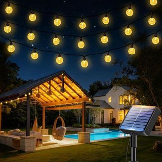 OEM Guirnalda De Luces Solares Para Exteriores Btfarm De 15 M, Resistente Al Agua Ip65, 8 Modos, Ideal Para Jard&iacute;n, Patio, Balc&oacute;n, Fiestas Y Decoraci&oacute;n Na