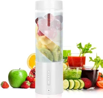 OEM Exprimidor De Frutas, 450 Ml, Exprimidor De Naranjas, Port&aacute;til, Recargable Por Usb, Exprimidor De Prensado Lento, Exprimidor El&eacute;ctrico, Blanco
