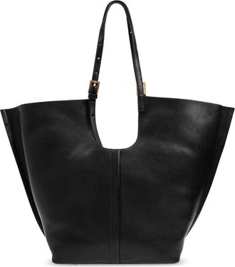 AllSaints Ara Leather Tote Bag - Dames - Shoppers - Zwart - ONE Size - Leer - Tassen