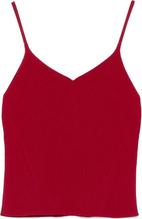 CFCL Top con scollo a V - Rosso